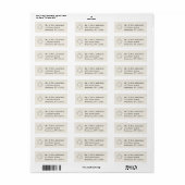 Kerstster Eenvoudige Tekst Retouradres Etiket (Full Sheet)