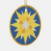 Kerstster en Jezus Keramisch Ornament (Rechts)