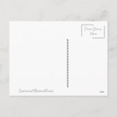 Kerstster en sneeuwvlokken feestdagenkaart (Achterkant)