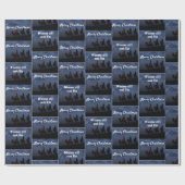 Kerstster en Wiseman Wrapping Paper Cadeaupapier (Vlak)