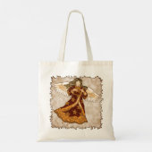 Kerstster engel  tote bag (Achterkant)