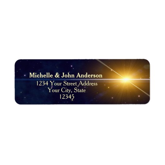 kerstster etiket (Voorkant)