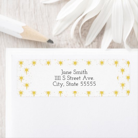 kerstster etiket (Insitu)