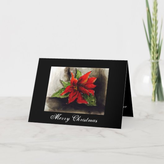 Kerstster Euphorbia Kaart (Voorkant)