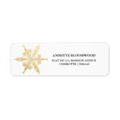 kerstster Faux Gold Foil Etiket (Voorkant)