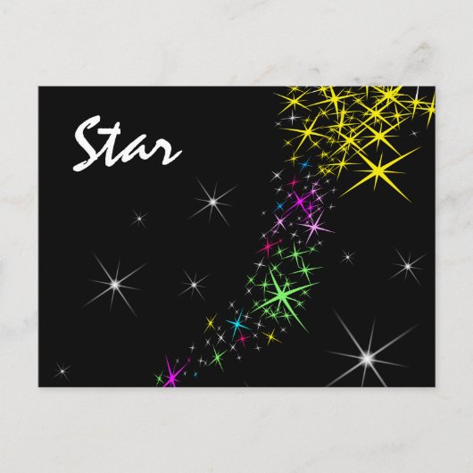 kerstster feestdagenkaart (Voorkant)