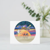 kerstster feestdagenkaart (Staand voorkant)