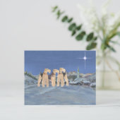 kerstster feestdagenkaart (Staand voorkant)