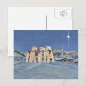 kerstster feestdagenkaart (Voorkant / Achterkant)