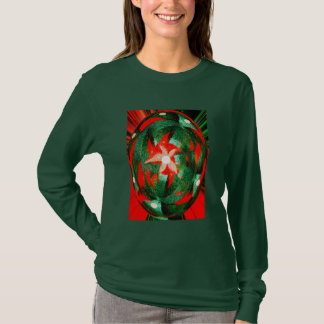 Kerstster feestelijk winterseizoen t-shirt