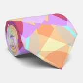 Kerstster Feestelijke Paarse Gouden Geel Stropdas (Opgerold)