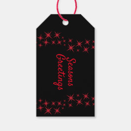 kerstster Flourish Cadeaulabel