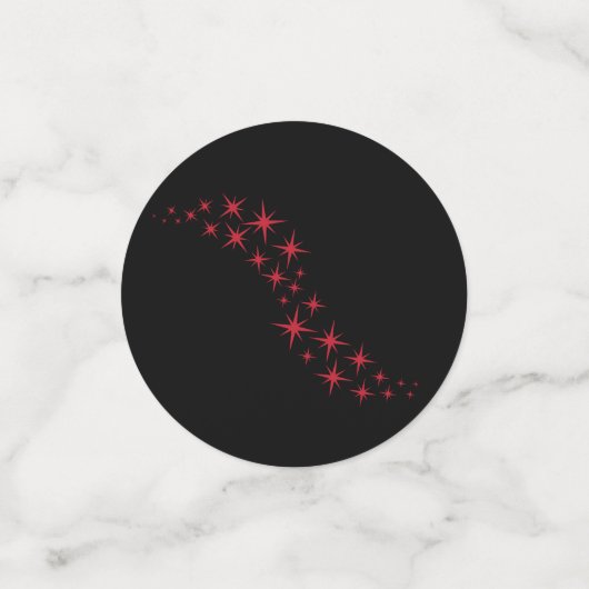 kerstster Flourish Confetti (Kleine voorkant)