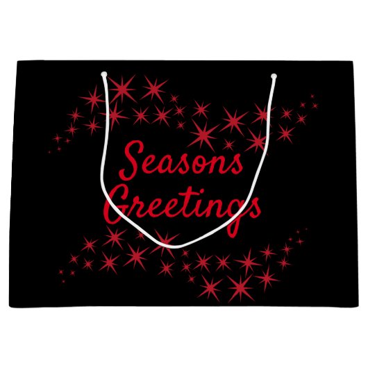 kerstster Flourish Groot Cadeauzakje (Voorkant)