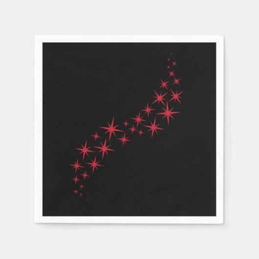 kerstster Flourish Napkins Servet (Voorkant)