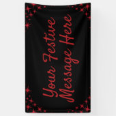 kerstster Flourish Spandoek (Verticaal)
