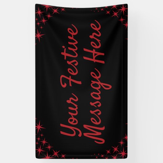 kerstster Flourish Spandoek (Verticaal)