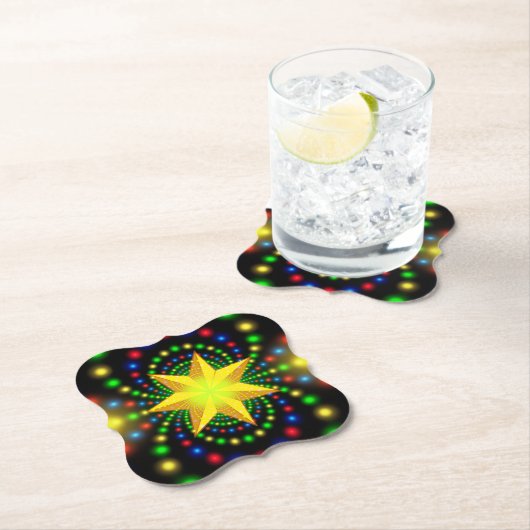 Kerstster Fractal Design-29440 Kartonnen Onderzetters (Insitu)