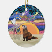 Kerstster - Fret 1 Keramisch Ornament (Links)