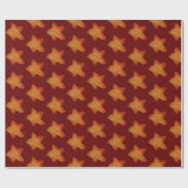 Kerstster Gengercake Cadeaupapier (Vlak)