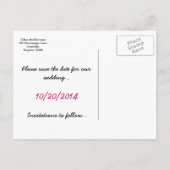 Kerstster gepersonaliseerd Bewaar de datum Aankondigingskaart (Achterkant)