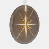 kerstster glas ornament (Voorkant Rechts)