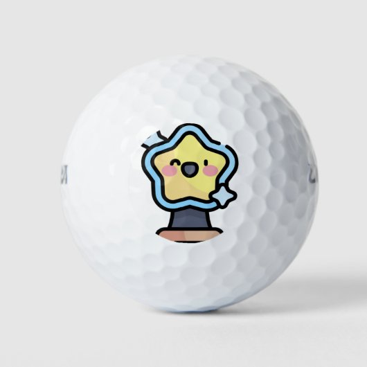 kerstster golfballen (Voorkant)