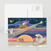Kerstster - Great Pyrenees 1 Feestdagenkaart (Voorkant / Achterkant)
