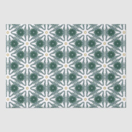Kerstster Groen Goud Luxe Patroon Tissuepapier