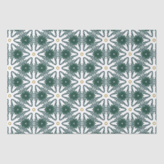 Kerstster Groen Goud Luxe Patroon Tissuepapier