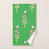 Kerstster Groen Vakantie  Bad Handdoek (Handdoek)