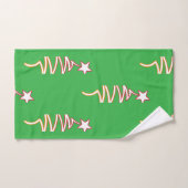 Kerstster Groen Vakantie  Bad Handdoek (Handdoek)