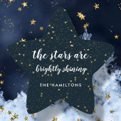 kerstster | Helder glanzend | Familie Ster Sticker