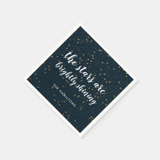 kerstster | helder schijnend servet (Hoek)