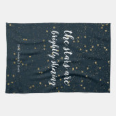 kerstster | helder schijnend theedoek (Horizontaal)