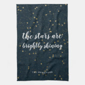 kerstster | helder schijnend theedoek (Verticaal)