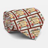 Kerstster in een sierlijke lijst stropdas (Opgerold)