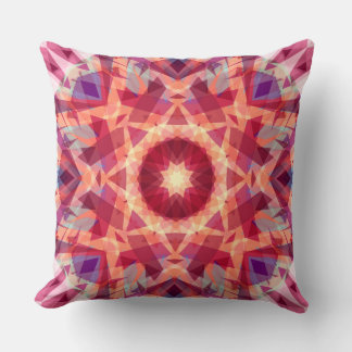 Kerstster Jolly Red Fun Paarse Heldergeel Kussen