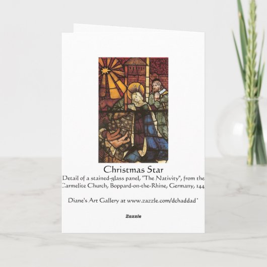 Kerstster - Kaart (Achterkant)