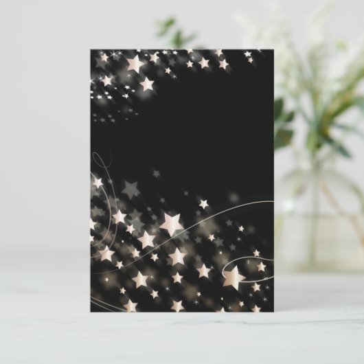 kerstster kaart (Staand voorkant)