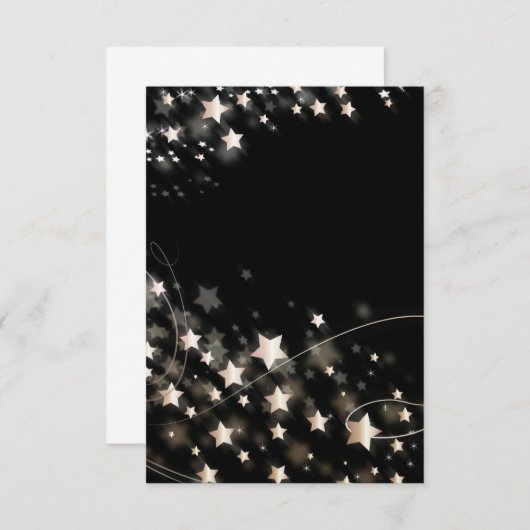 kerstster kaart (Voorkant / Achterkant)