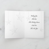 Kerstster Kaart op groen (Binnen)