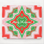 Kerstster Kaleidoscoop Muismat (Voorkant)