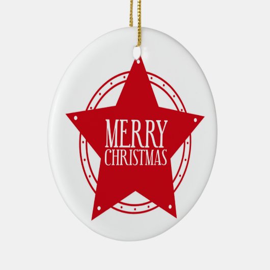 Kerstster Keramisch Ornament (Rechts)