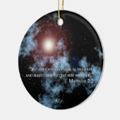 Kerstster Keramisch Ornament (Links)