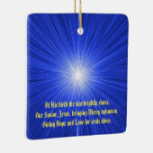 kerstster keramisch ornament (Rechts)