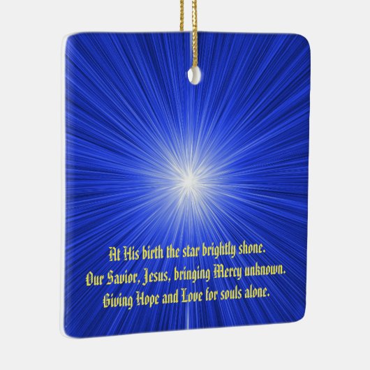 kerstster keramisch ornament (Rechts)