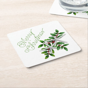 Kerstster Kerstfeest Drank Onderzetters