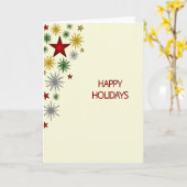 Kerstster Kerstkaart Kaart (Gele Bloem)