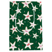 Kerstster Kerstpatroon van Gemberkoek Medium Cadeauzakje (Voorkant)